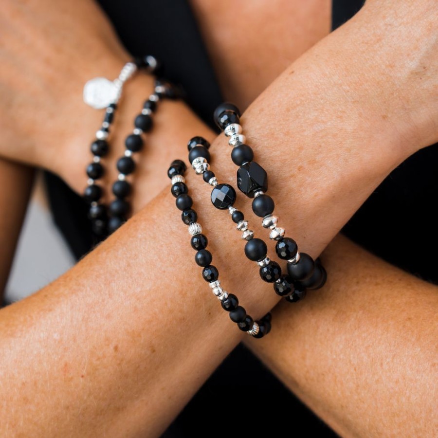 Bijoux Beblue Bijoux | Bracelet Be Intuitive - Black Velvet