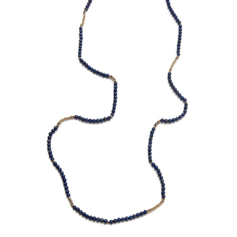 Bijoux Beblue Bijoux | Be Silky Long Necklace - Soulful Lapis