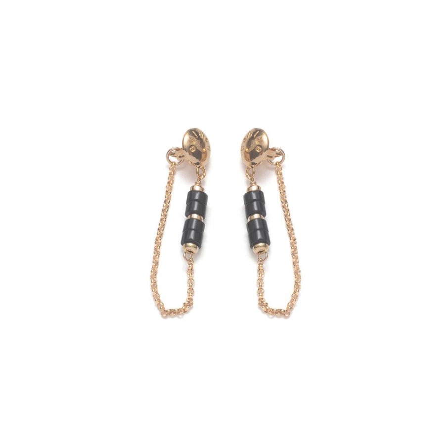 Bijoux Beblue Bijoux | Boucles D' Eilles Bo 1588 - Black Velvet